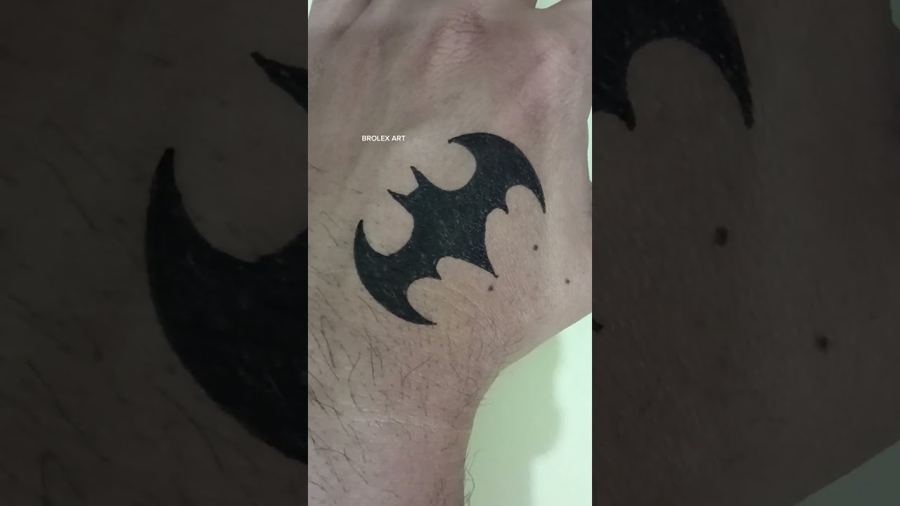 Watercolor Batman Logo tattoo by Uncl Paul Knows | Photo 16025